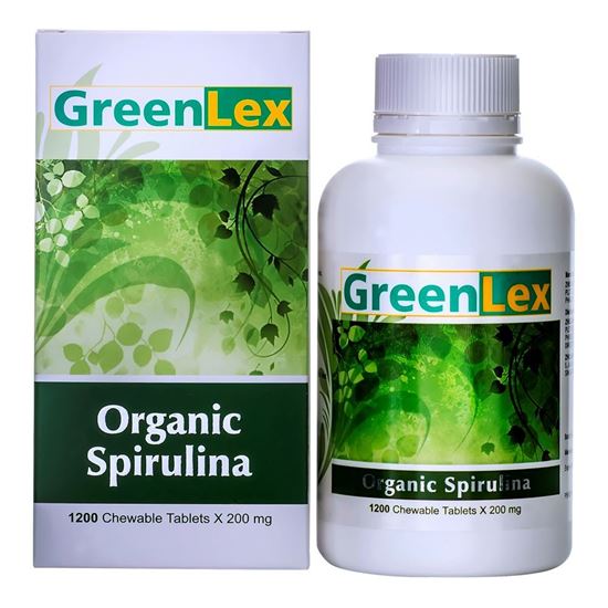 Picture of GREENLEX Organic Spirulina  - 1200 chewable tablets