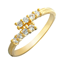 Picture of Classic CZ Bypass Ring Gold Plated