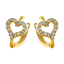 Picture of Open Heart Hoop Earrings Gold Plated