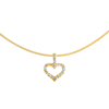 Picture of Bejeweled Open Heart Pendant Necklace