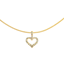 Picture of Bejeweled Open Heart Pendant Necklace