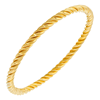 Picture of Textured Twisted Rope Bangle Gold Plated