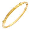 Picture of Double Twist Rope Bangle Gold Plated