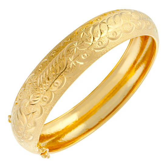 Picture of Nebula Star Thick Bangle Gold Plated