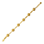 Picture of Round Bead Ball Chain Bracelet Gold Plated (17.5cm)