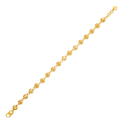 Picture of Petite Openwork Ball Chain Bracelet Gold Plated (16.5cm)
