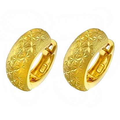 Picture of Starlight Huggies Hoop Earrings Gold Plated
