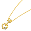 Picture of Dangle Open Heart Pendant Necklace Gold Plated