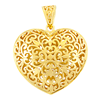 Picture of Vintage Filigree Heart Pendant Gold Plated