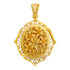 Picture of Vintage Filigree Flower Garden Pendant Gold Plated