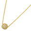 Picture of Large CZ Sphere Pendant Necklace Gold Plated