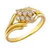 Picture of Split Shank CZ Ring Gold Plated