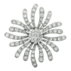 Picture of Large Gerbera Flower Brooch Rhodium Plated