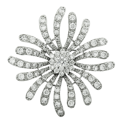 Picture of Rhodium-plated Brooch (BH 5096)