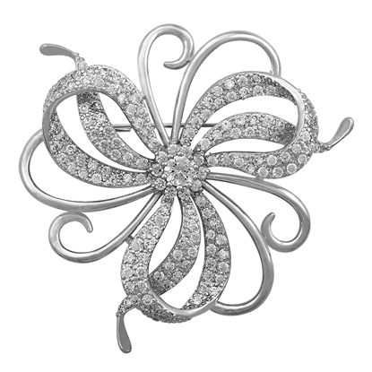 Picture of Rhodium-plated Brooch (BH 5094)
