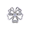 Picture of Small Layered Flower Brooch Rhodium Plated