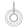 Picture of Mix Triple Circles Pendant Rhodium Plated