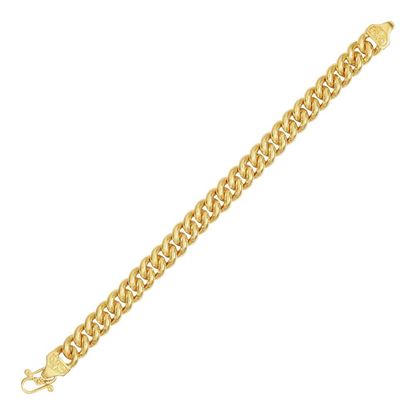 Picture of Classic Thick Curb Chain Bracelet Gold Plated (15.5cm)