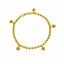 Picture of Textured Heart Anklet Gold Plated with Bell for Kids (19cm)