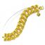 Picture of Bold Two Tone Double Link Chain Bracelet Gold Plated (Coco) (16.5cm)