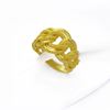 Picture of Large Interlocking Curb Chain Ring Gold Plated (Coco)