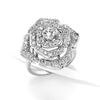 Picture of Blooming Rose Ring Rhodium Plated