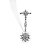 Picture of Snowflake Star Dangle Drop Brooch Rhodium Plated