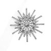 Picture of Flaming Sun Brooch Rhodium Plated