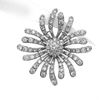 Picture of Large Gerbera Flower Brooch Rhodium Plated
