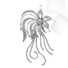 Picture of Feather Flower Brooch Rhodium Plated Set