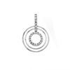 Picture of Mix Triple Circles Pendant Rhodium Plated