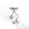 Picture of Bicycle Love Fashion Brooch Rhodium Plated