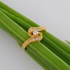 Picture of Bypass Ribbon Swirl Ring Gold Plated