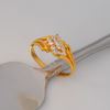 Picture of Split Shank CZ Ring Gold Plated