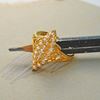Picture of Vintage Marquise Cut CZ Signet Ring Gold Plated