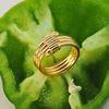 Picture of Simple Layered Coil Ring Gold Plated