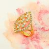 Picture of Vintage Marquise Shape CZ Cocktail Ring Gold Plated