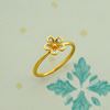 Picture of Daisy Flower Stackable Ring Gold Plated