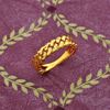 Picture of Petite Cub Chain Ring Band Gold Plated