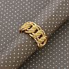 Picture of Bold Interlocking Curb Chain Ring Gold Plated (Coco)