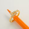 Picture of Classic CZ Bypass Ring Gold Plated