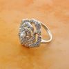 Picture of Blooming Rose Ring Rhodium Plated