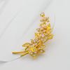 Picture of Leaf Vine Flower Brooch Gold Plated