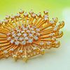 Picture of Brilliant Sunburst Brooch Gold Plated