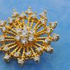 Picture of Petite Brilliant Sunburst Brooch Gold Plated