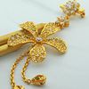 Picture of Bloom Triple Flowers Brooch Gold Plated