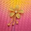 Picture of Oversized Petals Flower Brooch Gold Plated