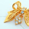 Picture of Cute Ribbon Brooch Gold Plated