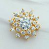 Picture of Dainty CZ Star Brooch Gold Plated