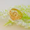 Picture of Wide Filigree Flower Ring Gold Plated